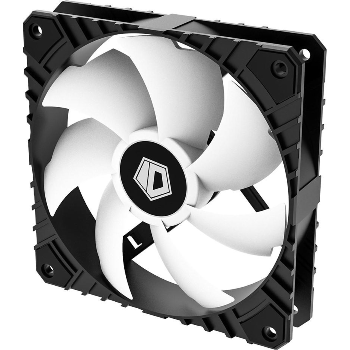 Вентилятор ID-Cooling WF-12025-SD-W, 120x120x25мм, 3-pin, черний с белим (WF-12025-SD-W) Б/в