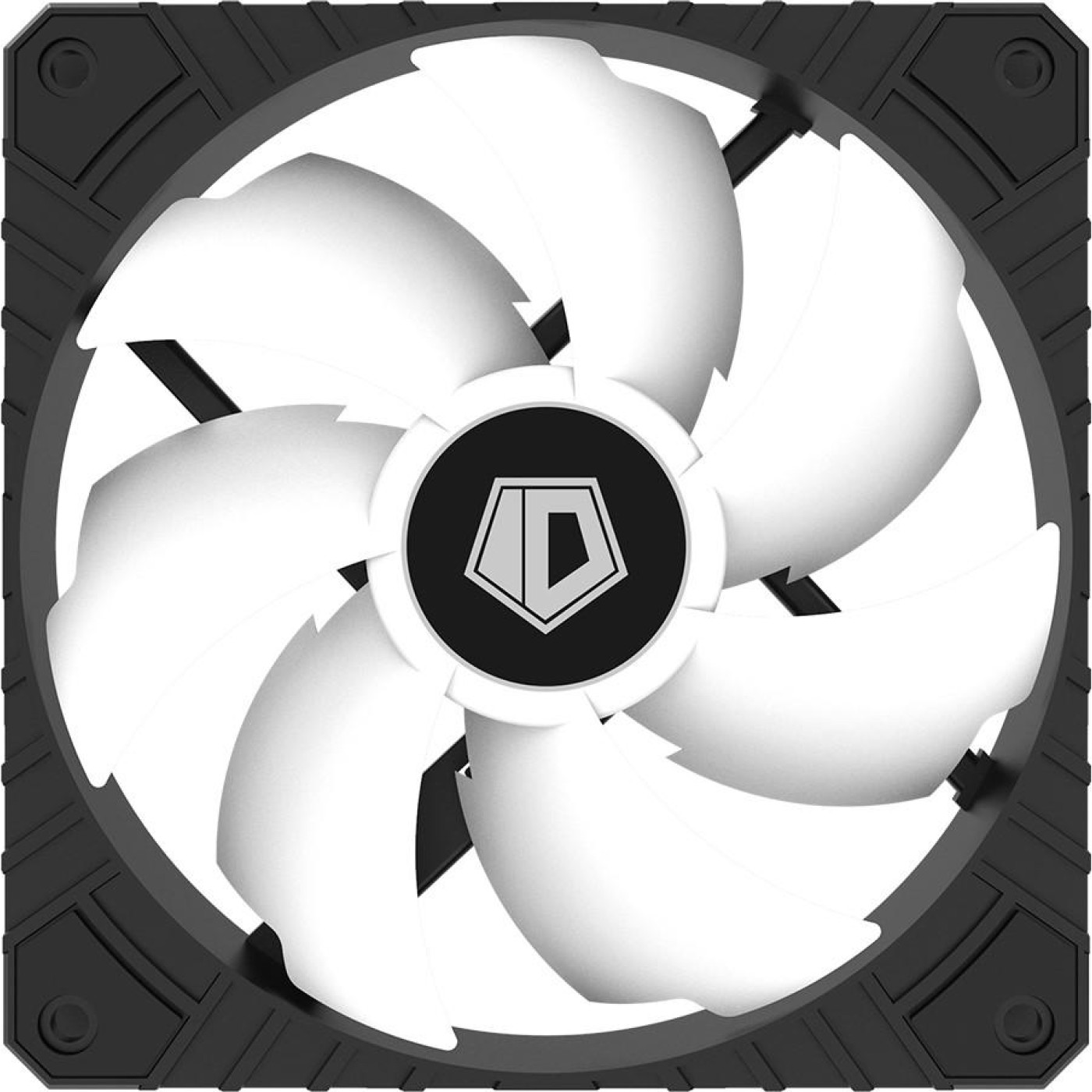 Вентилятор ID-Cooling WF-12025-SD-W, 120x120x25мм, 3-pin, черний с белим (WF-12025-SD-W) Б/в