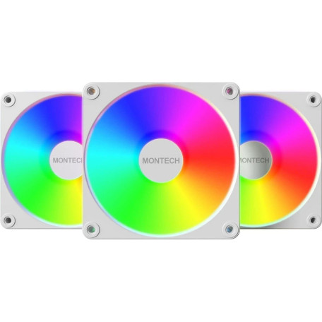 Комплект вентиляторів MONTECH GF120 V2 120MM ARGB PWM 3 Pack (W)