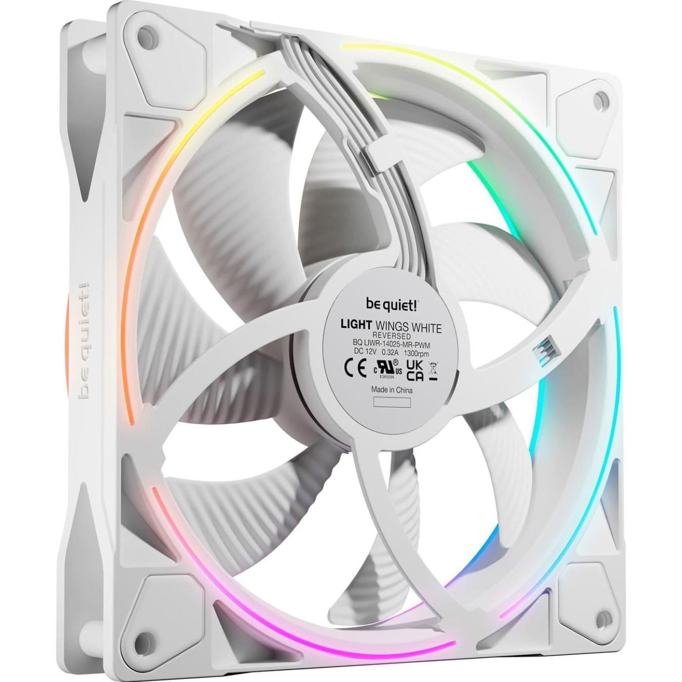Вентилятор Be quiet! Light Wings 140mm PWM Reverse White (BL135)