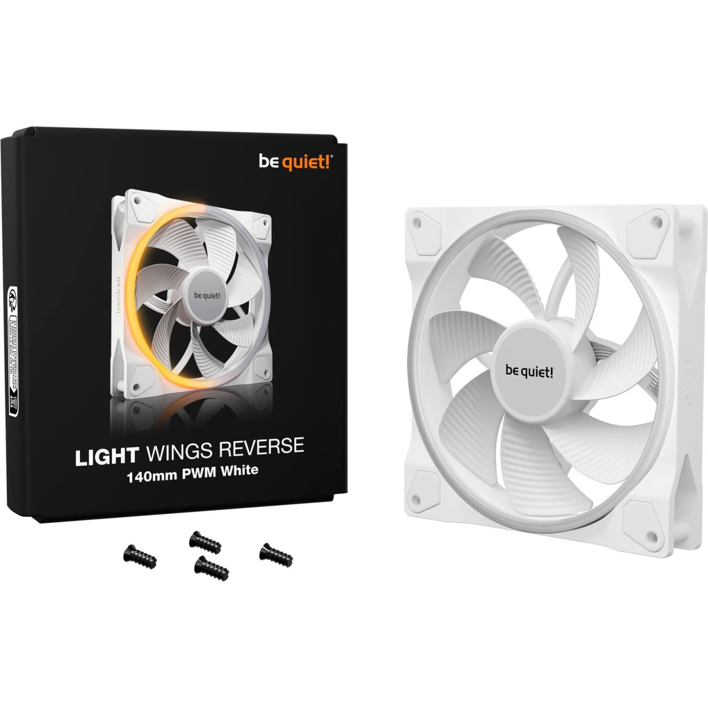 Вентилятор Be quiet! Light Wings 140mm PWM Reverse White (BL135)