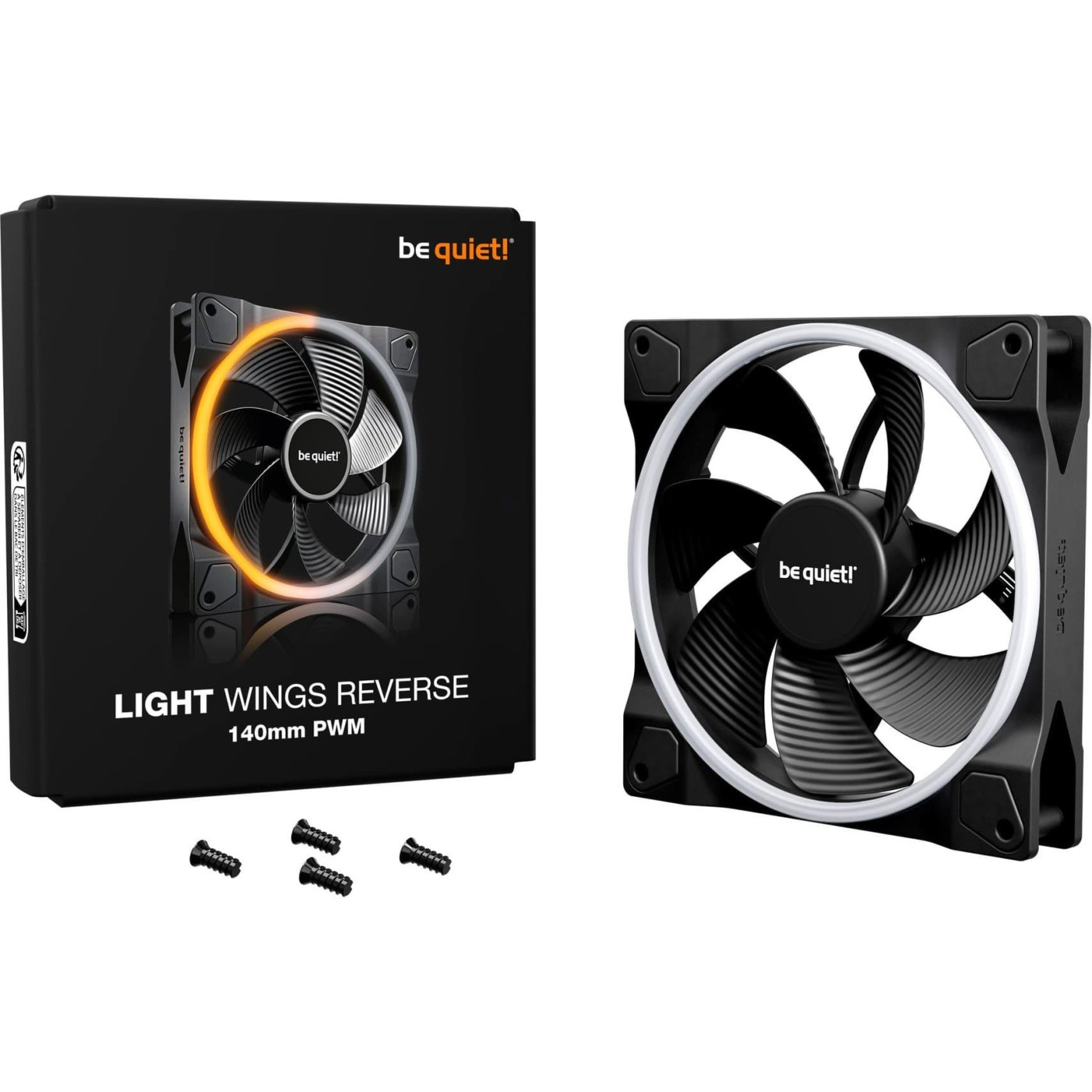 Вентилятор Be quiet! Light Wings 140mm PWM Reverse Black (BL134)