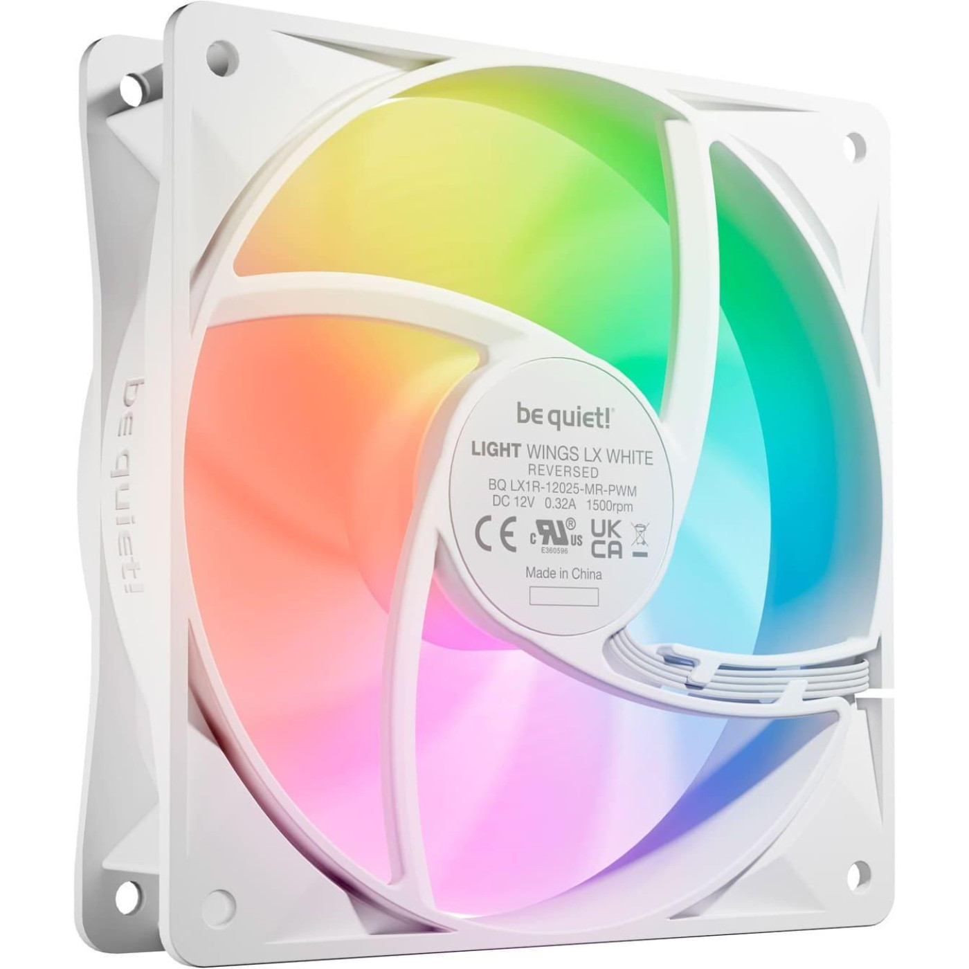 Вентилятор Be quiet! Light Wings LX 120mm PWM Reverse White (BL133)