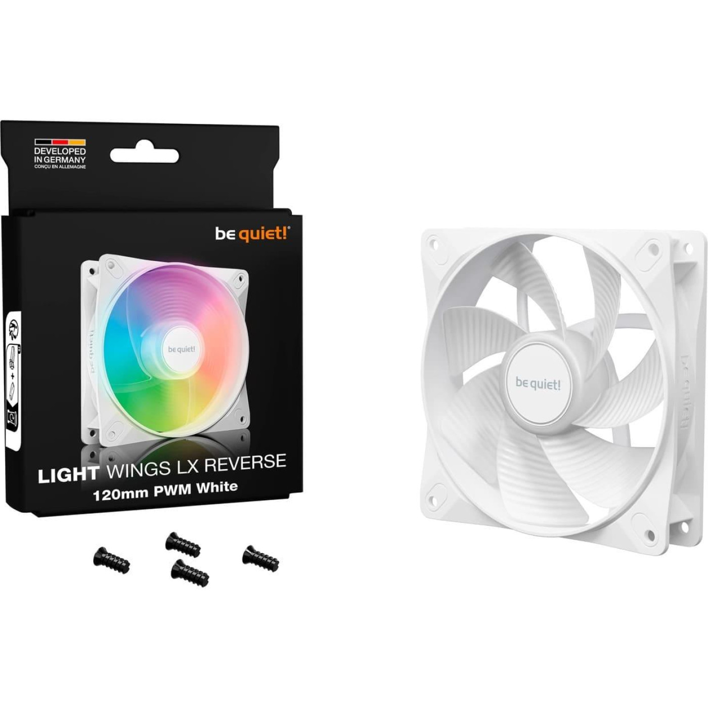 Вентилятор Be quiet! Light Wings LX 120mm PWM Reverse White (BL133)