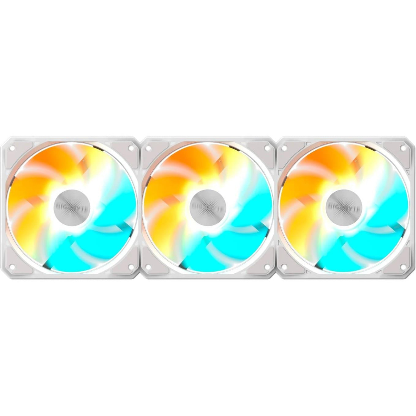 Комплект вентиляторів Gigabyte EZ CHAIN RVS FAN 120 3-Pack White (GP-GBT EZRVSFAN1203 ICE)