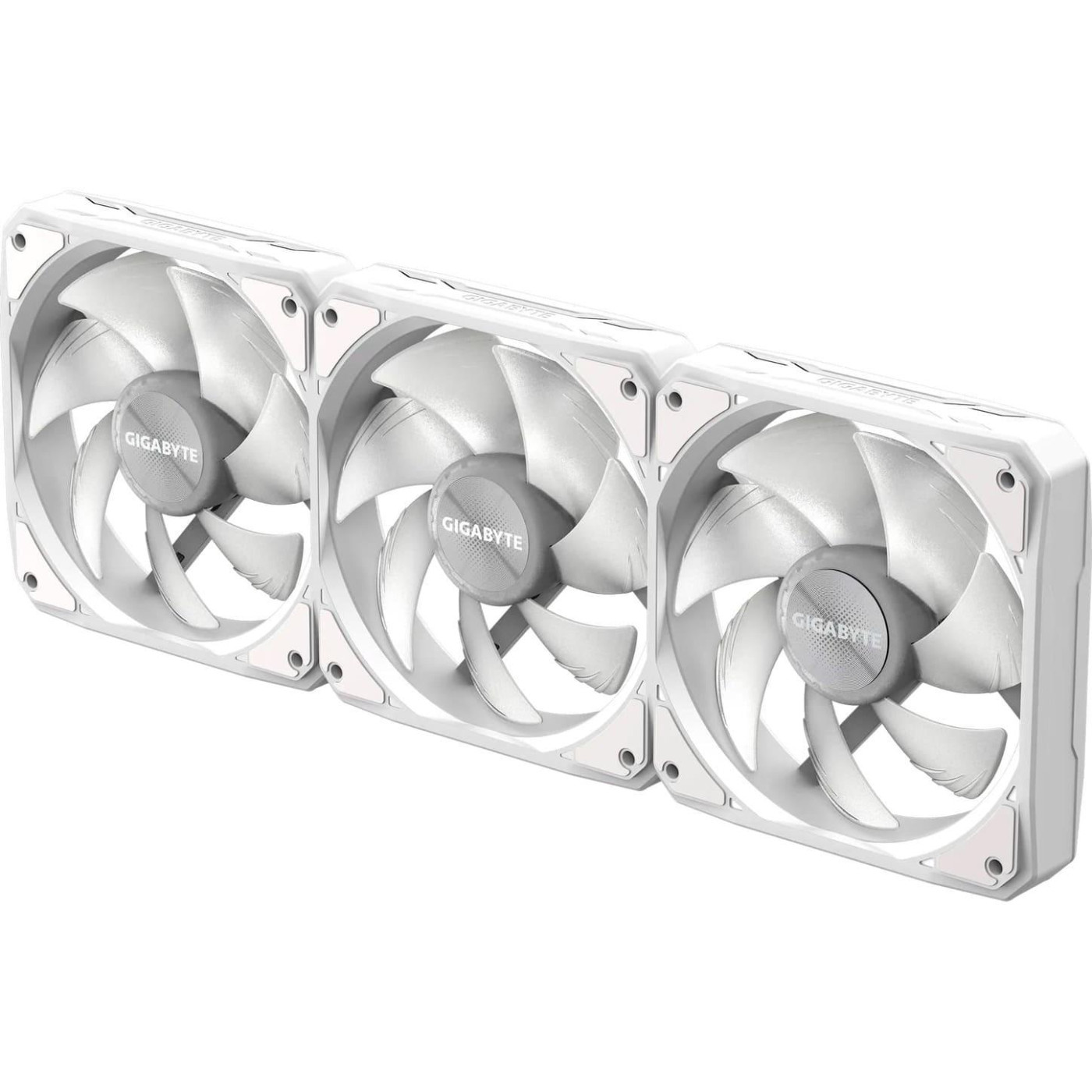 Комплект вентиляторів Gigabyte EZ CHAIN 120мм FAN 120 3-Pack White (GP-GBT EZFAN1203 ICE)