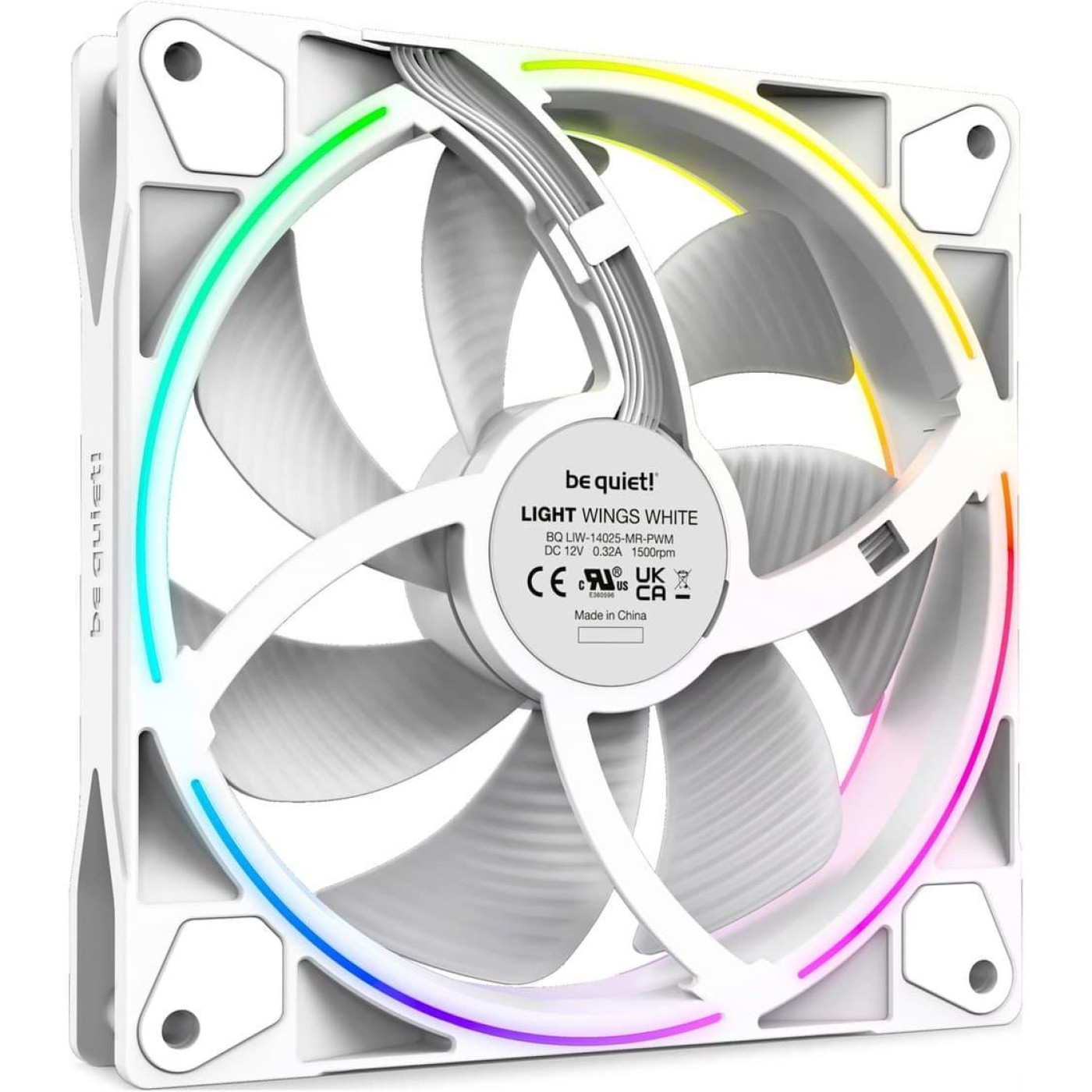 Комплект вентиляторів Be quiet! LIGHT WINGS WHITE 140mm PWM Triple Pack (BL102)