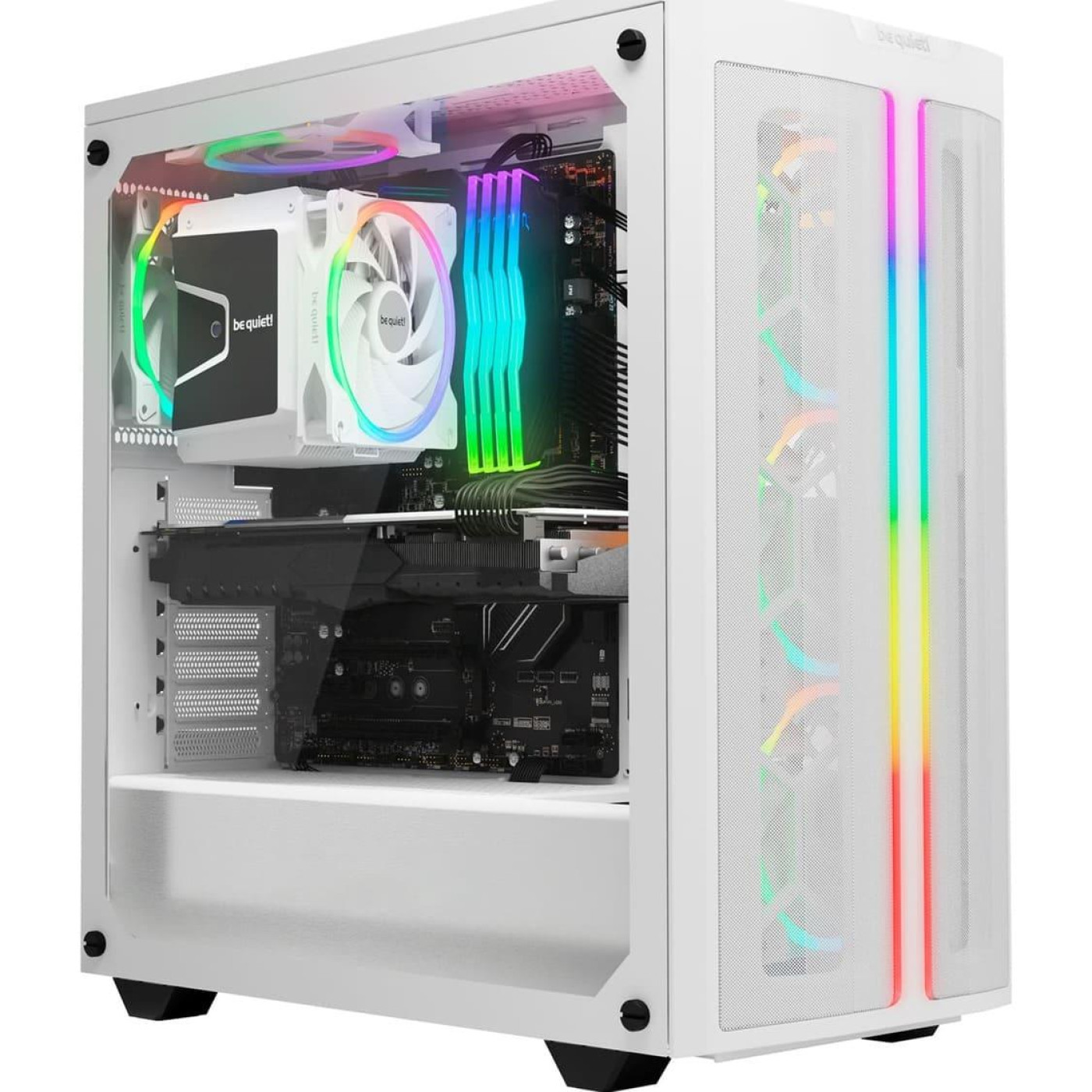 Комплект вентиляторів Be quiet! Light Wings White 120mm PWM high-speed, в комплекті 3 шт. (BL101)