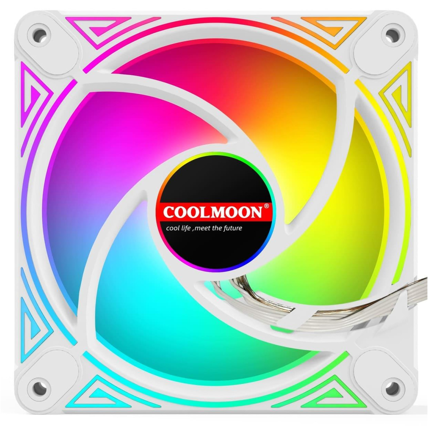 Вентилятор Coolmoon 120мм CM-DM1-W Reverse (CM-DM1-W-R) White