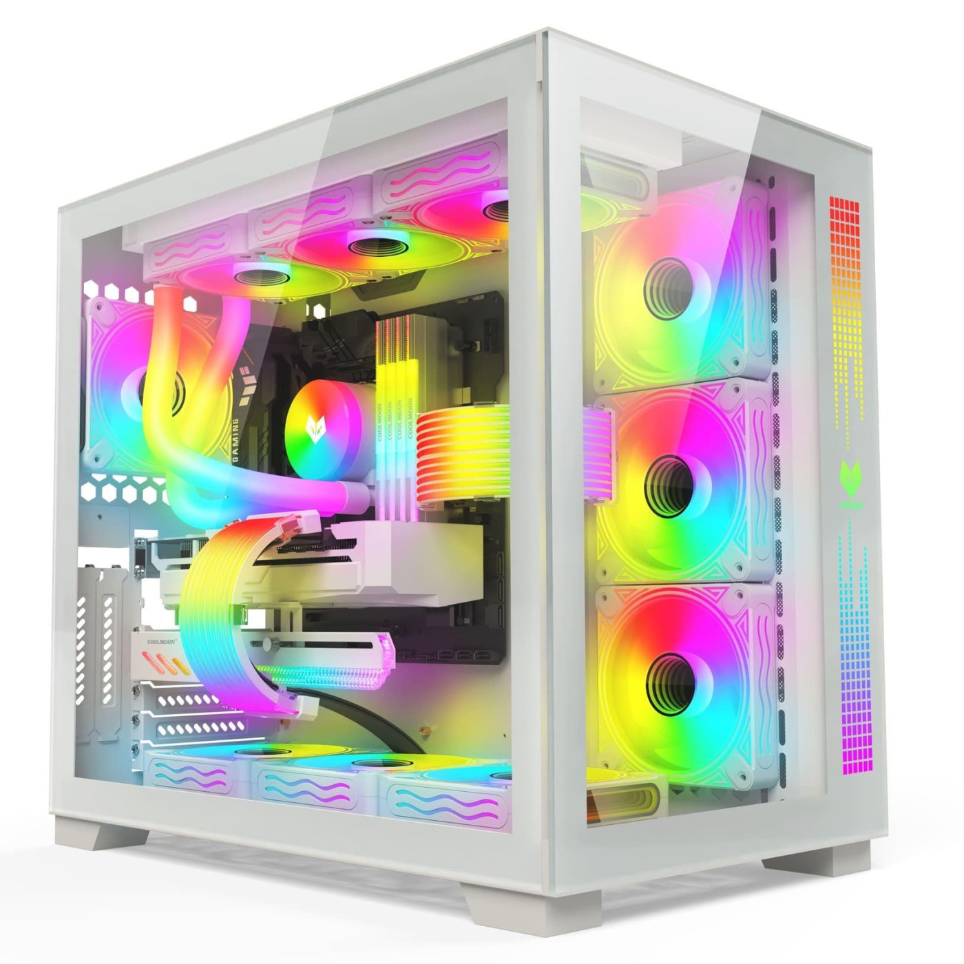 Вентилятор Coolmoon 120мм CM-DM1-W Reverse (CM-DM1-W-R) White