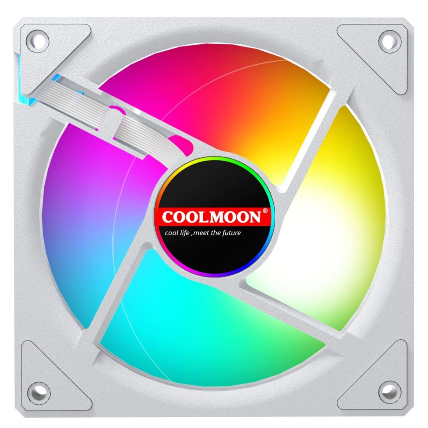 Вентилятор Coolmoon 120мм CM-W12-W Reverse (CM-W12-W-R) White