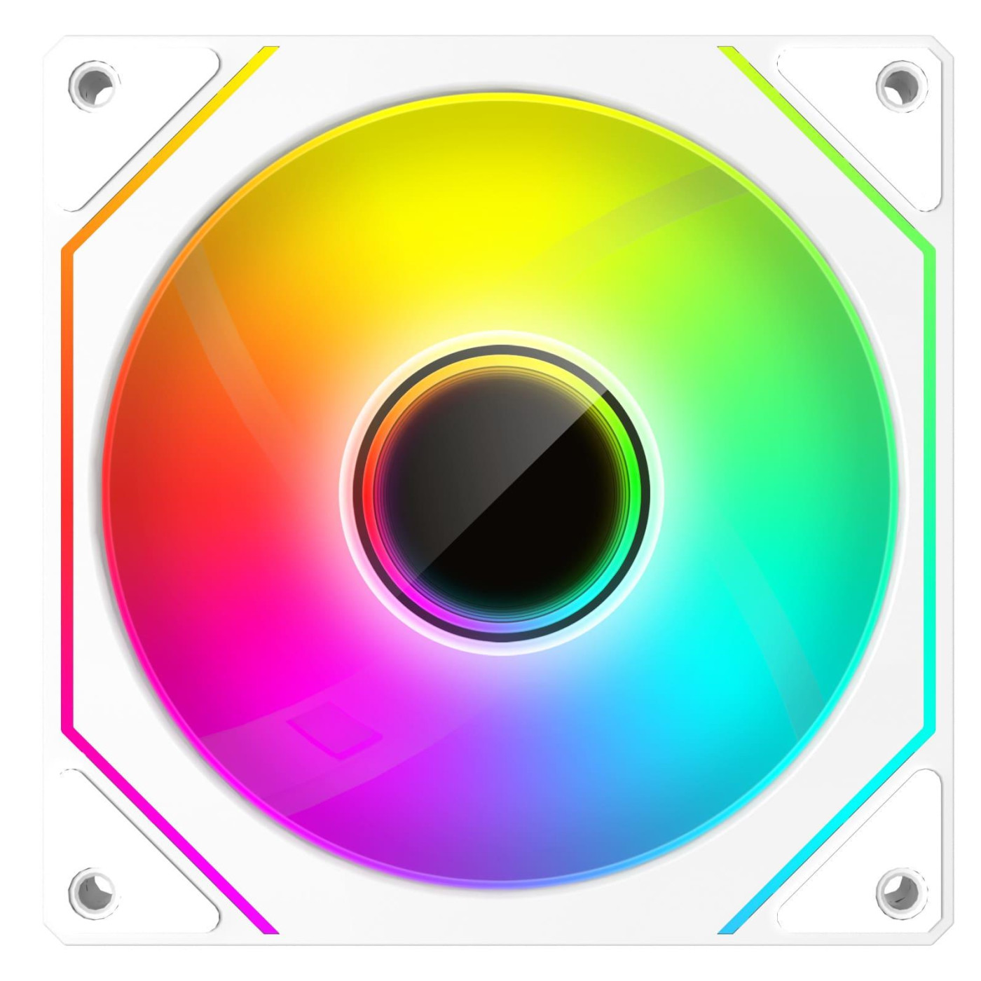 Вентилятор Coolmoon 120мм CM-5PRO-W-R Reverse (CM-5PRO-W-R) White