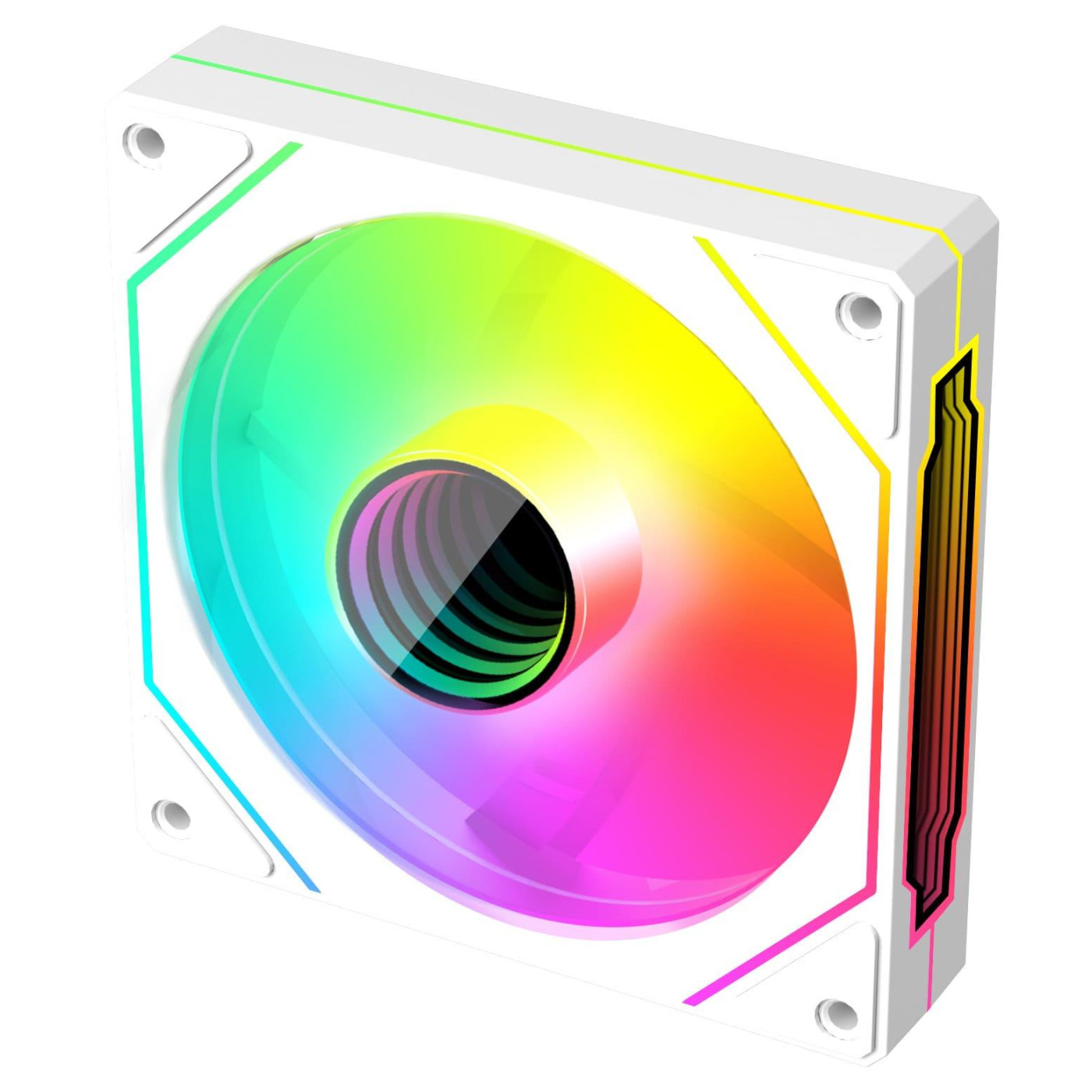 Вентилятор Coolmoon 120мм CM-5PRO-W-R Reverse (CM-5PRO-W-R) White