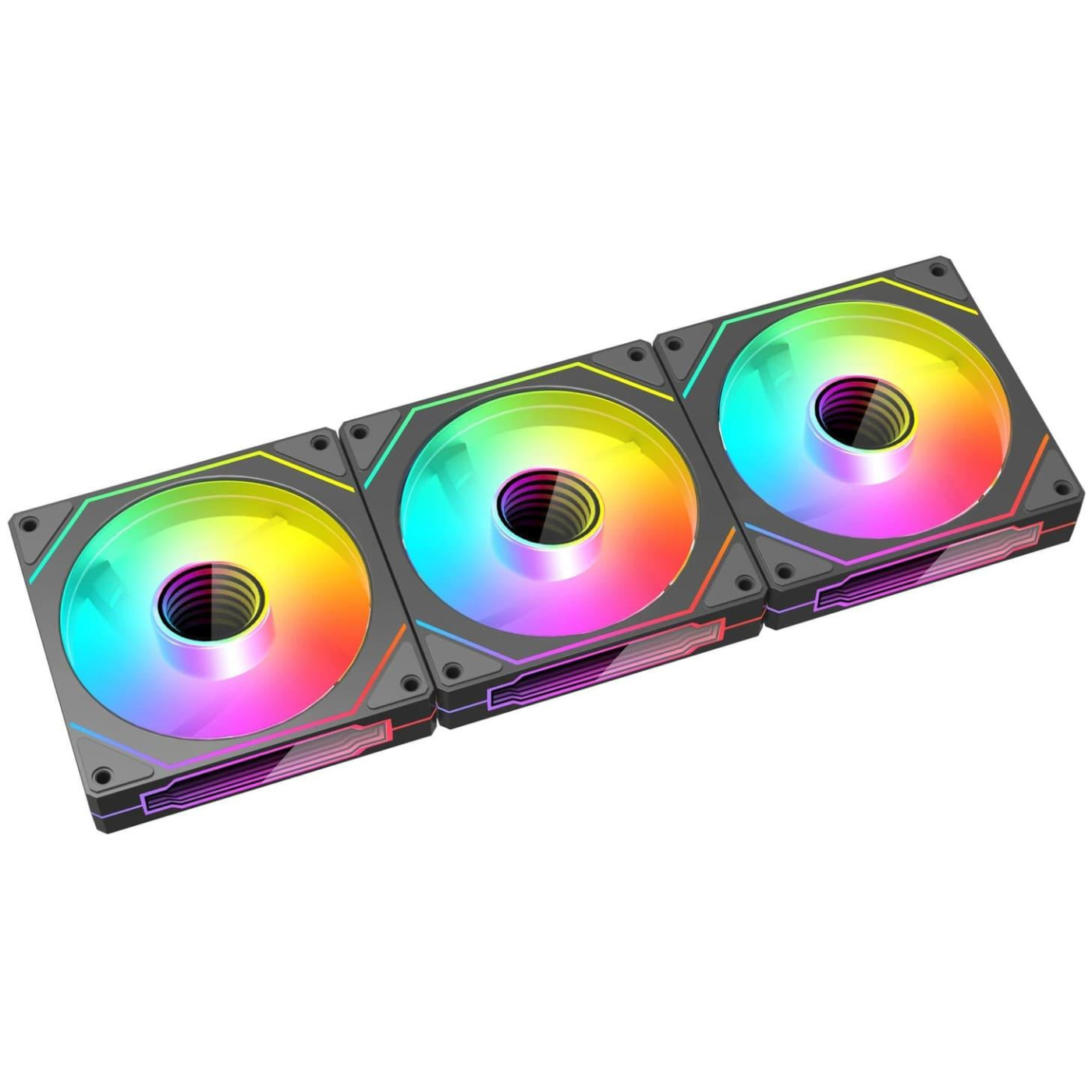 Вентилятор Coolmoon 120мм CM-5PRO-B-F Forward (CM-5PRO-B-F) Black