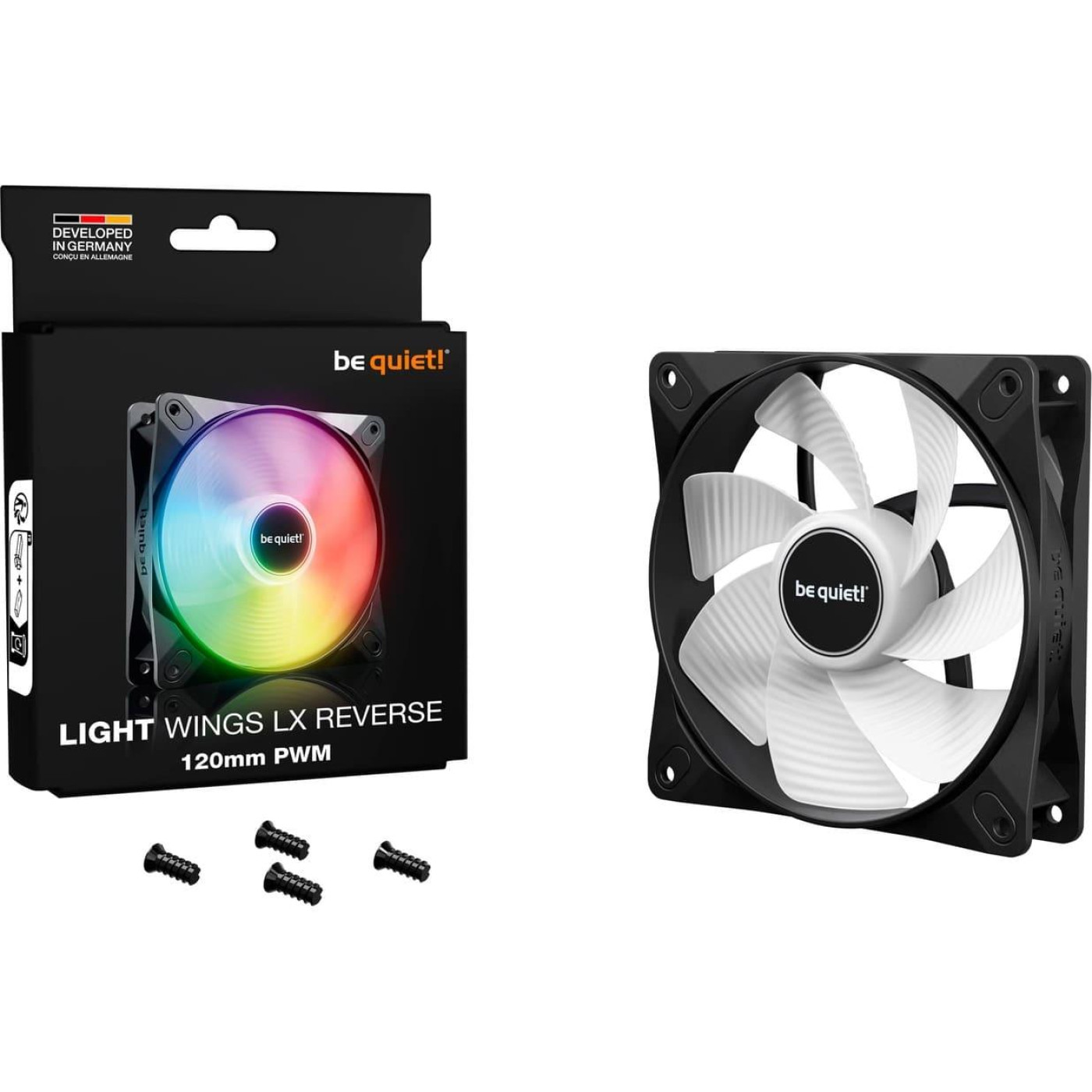 Вентилятор Be quiet! Light Wings LX 120mm PWM Reverse Black (BL132)