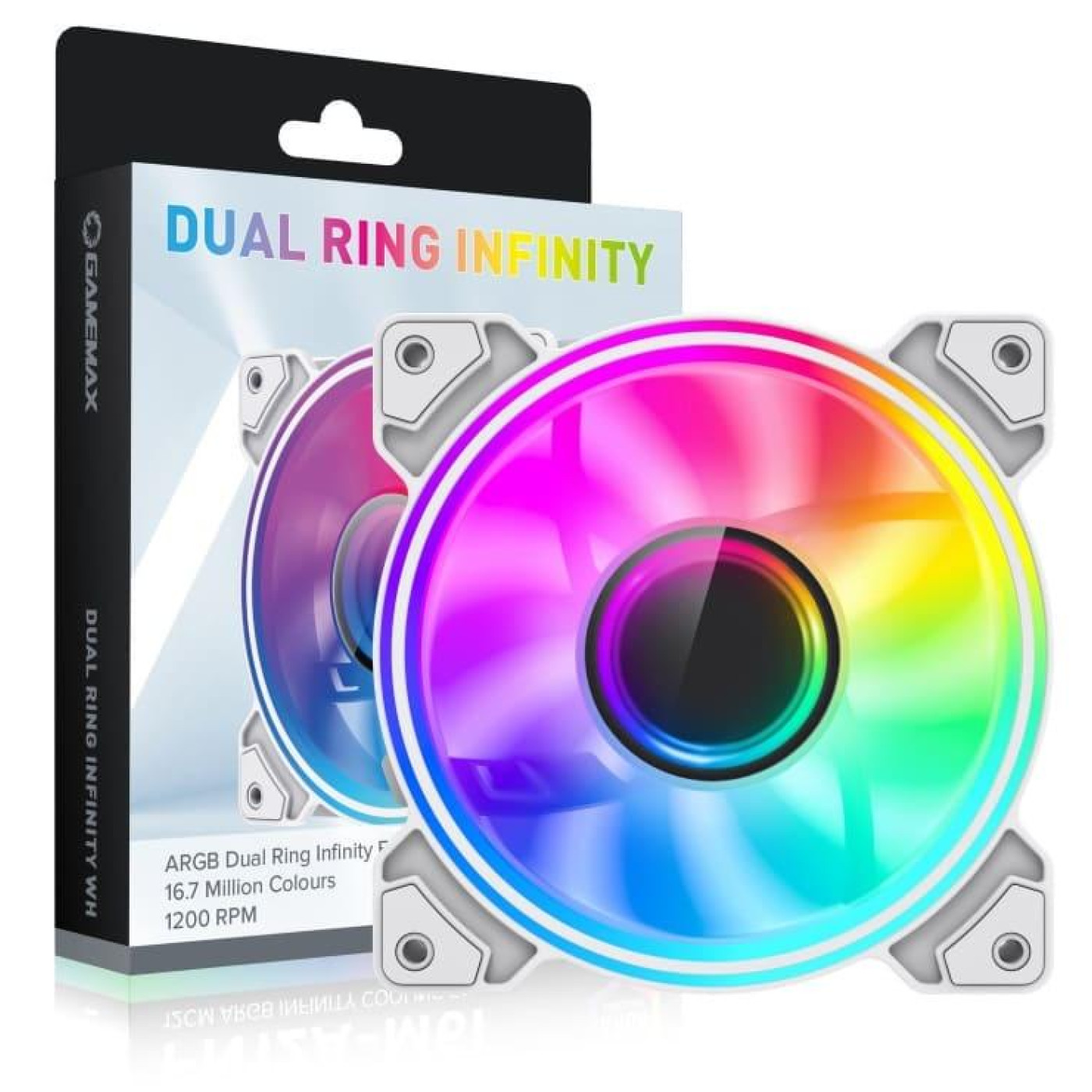 Вентилятор GameMax Dual Ring Infinity WH (Dual Ring Infinity WH)