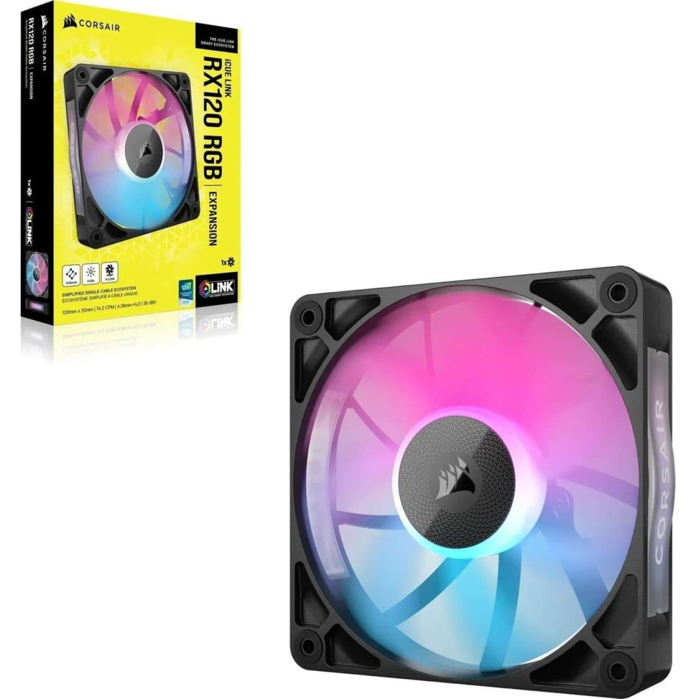 Вентилятор Corsair iCUE Link RX120 RGB PWM (CO-9051017-WW) Б/у