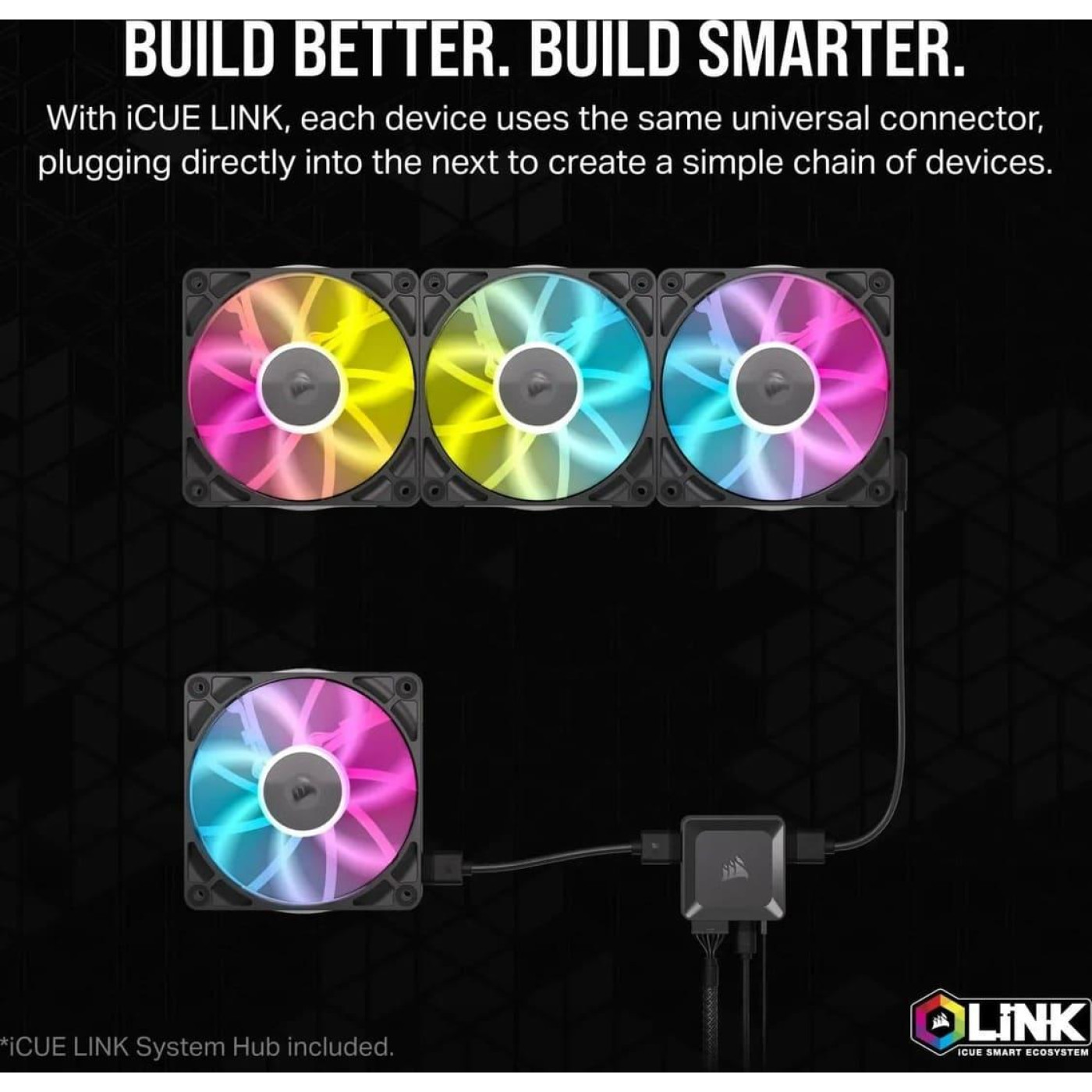 Вентилятор Corsair iCUE Link RX120 RGB PWM Triple Pack (CO-9051018-WW) Б/у