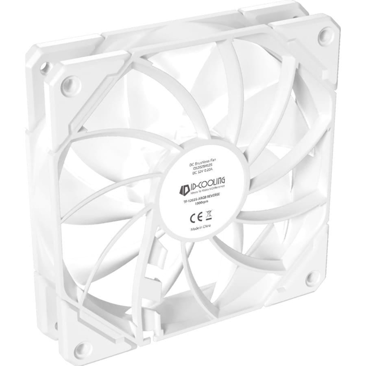 Вентилятор ID-Cooling TF-12025-PRO ARGB REVERSE WHITE (TF-12025-PRO ARGB REVERSE WHITE)