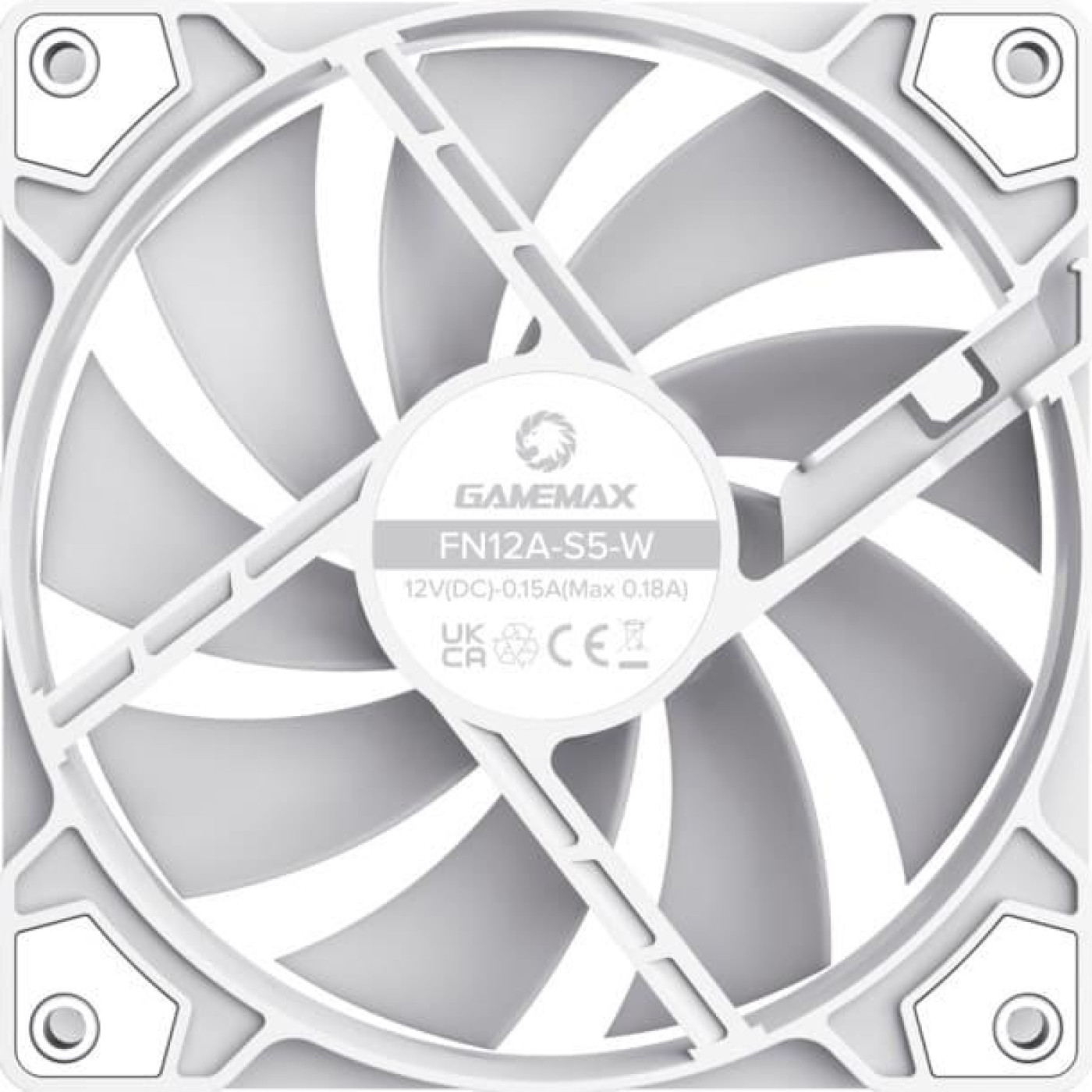 Вентилятор GameMax FN12A S5 White (FN12A-S5-W)