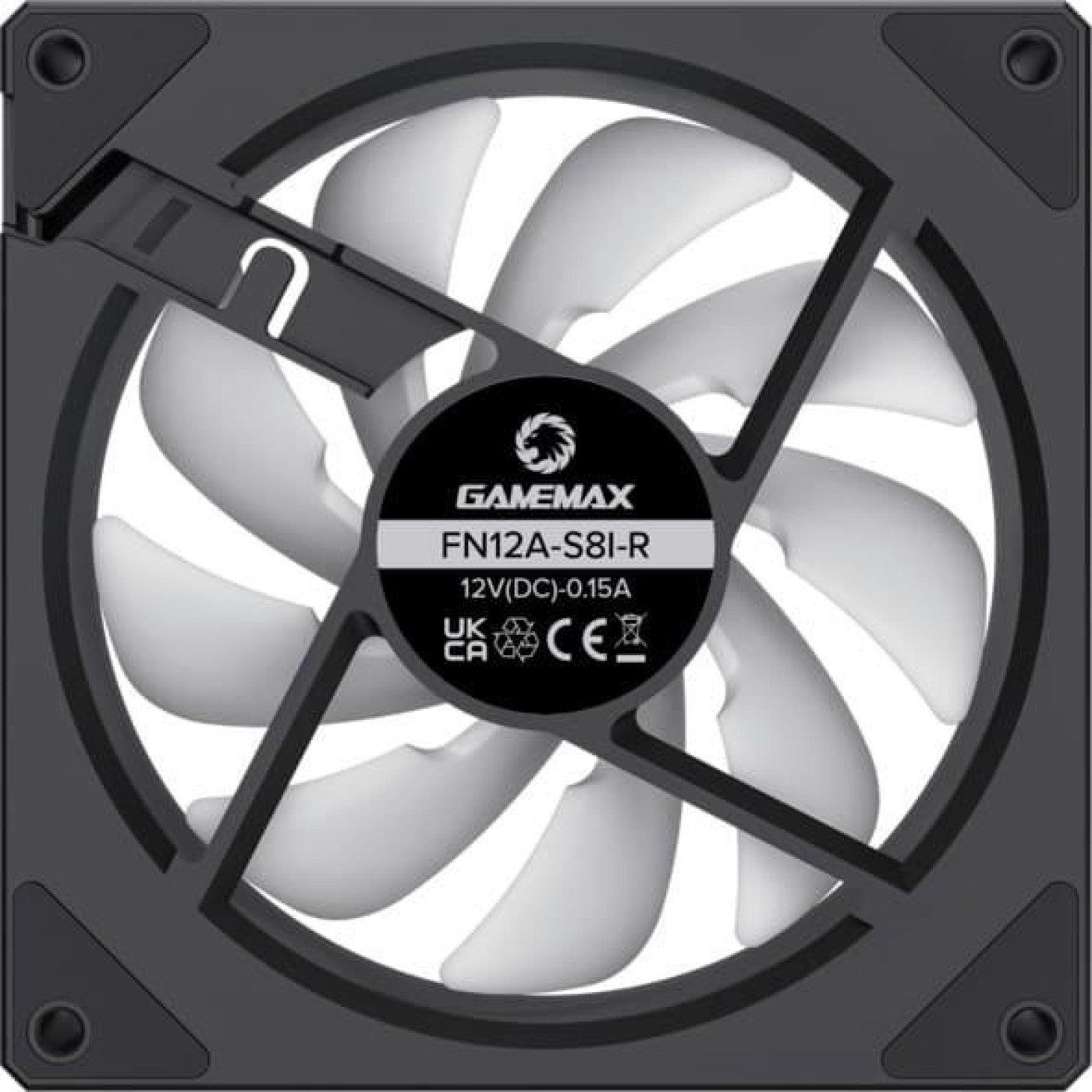 Вентилятор GameMax FN12A S8I Reverse Black (FN12A-S8I-R)