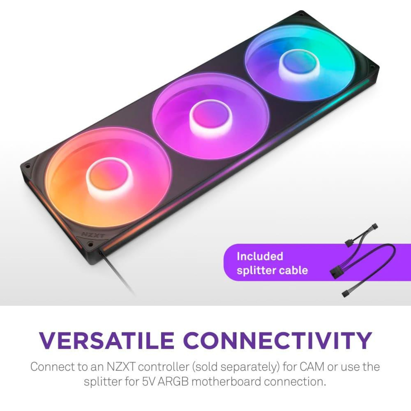 Вентилятор NZXT F420 RGB Core Fan Single Frame Black (RF-U42HF-B1)