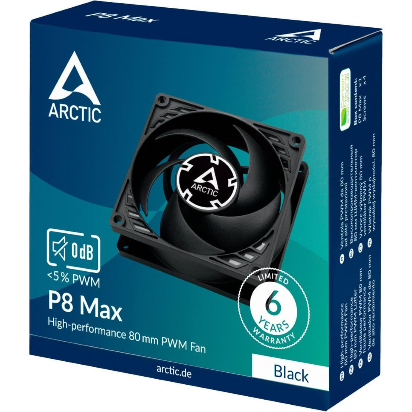 Вентилятор Arctic P8 MAX 80MM ACFAN00286A (ACFAN00286A)