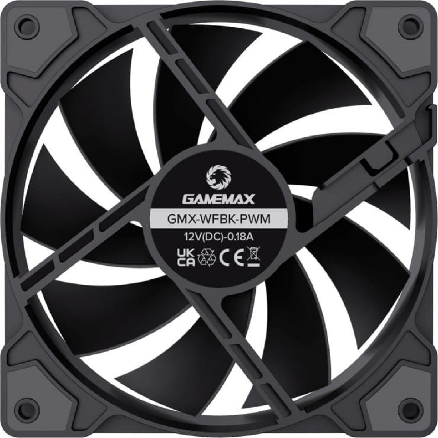 Вентилятор GameMax GMX-WFBK-PWM Black (GMX-WFBK-PWM)