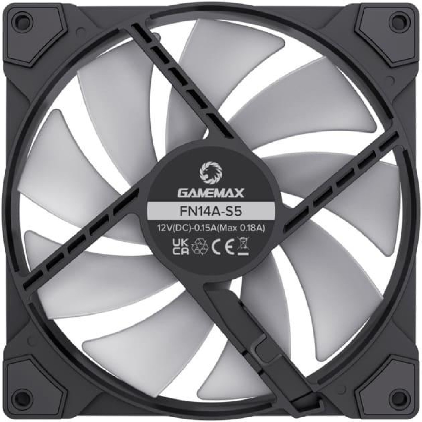 Вентилятор GameMax FN14A S5 Black (FN14A-S5)