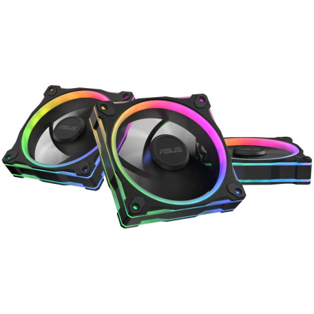 Комплект вентиляторів ASUS PRIME MR120 REVERSE ARGB BLACK 3IN1 (90DA00L0-B09020)