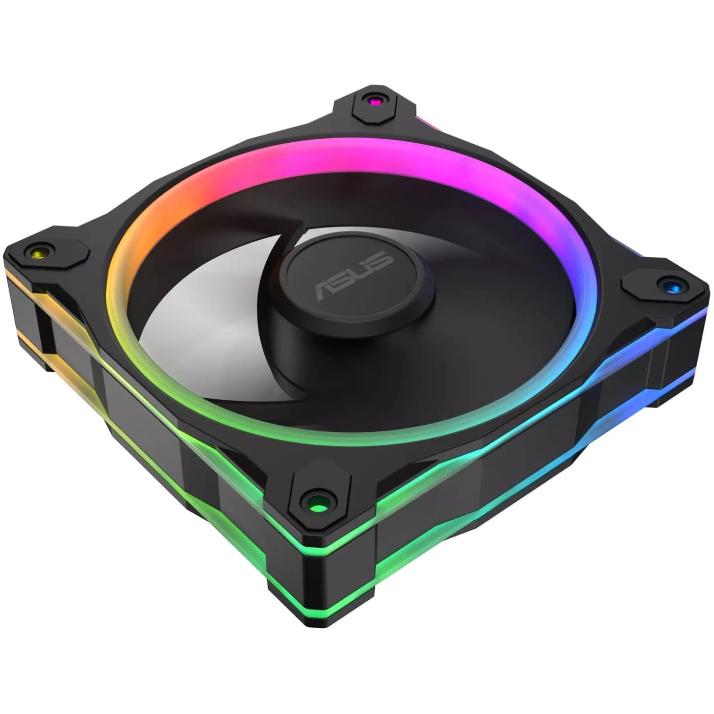 Комплект вентиляторів ASUS PRIME MR120 REVERSE ARGB BLACK 3IN1 (90DA00L0-B09020)