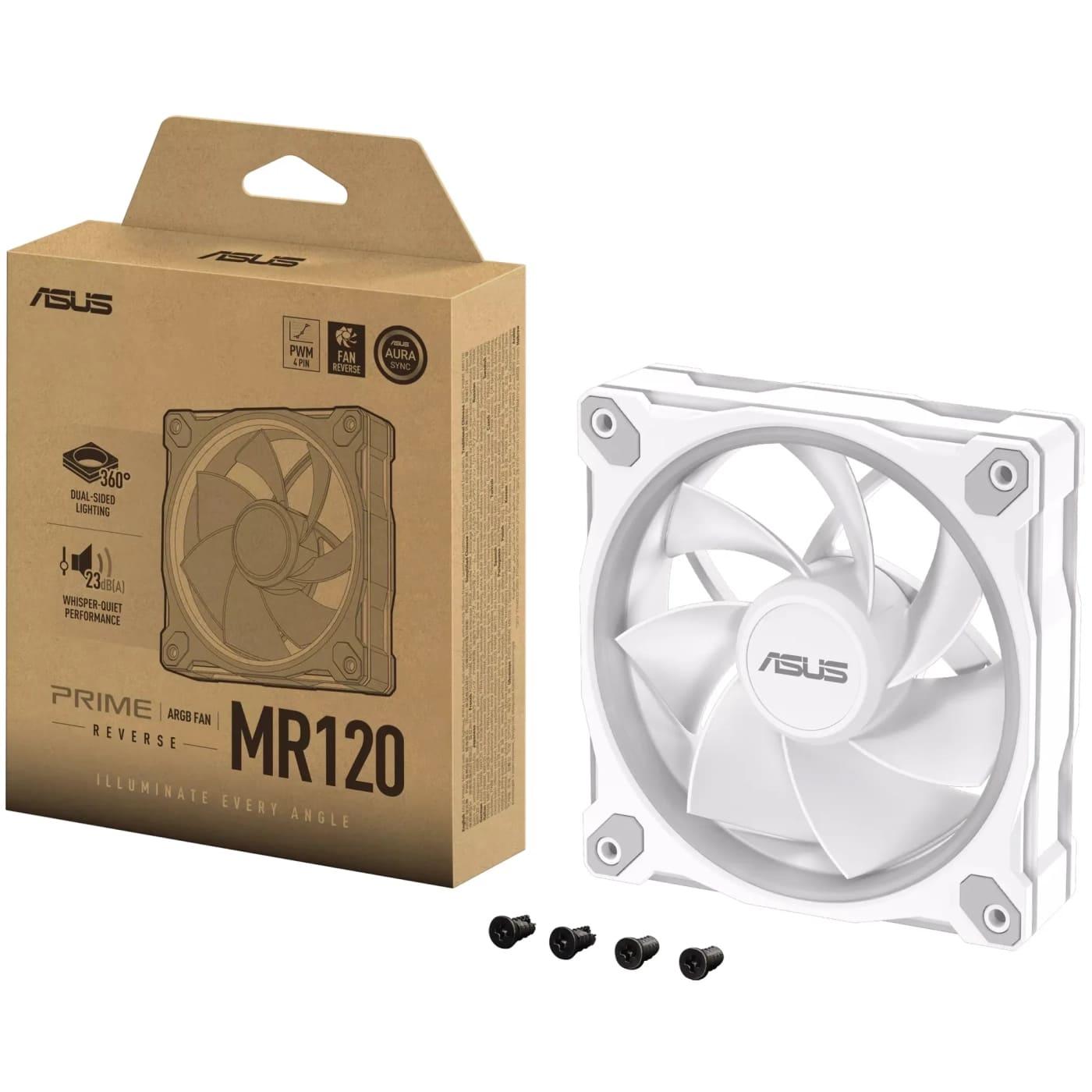 Вентилятор ASUS PRIME MR120 REVERSE ARGB WHITE (90DA00L3-B09000)