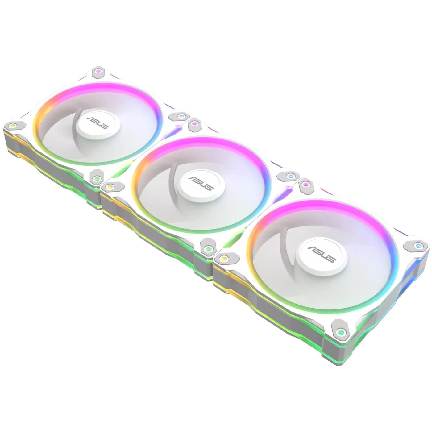 Комплект вентиляторів ASUS PRIME MR120 REVERSE ARGB WHITE 3IN1 (90DA00L3-B09020)