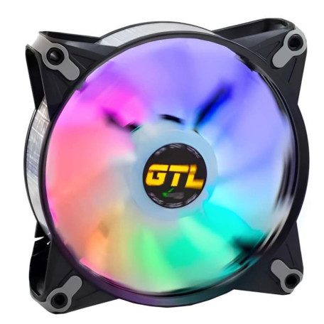 Вентилятор GTL 120 мм Multicolor B1, Black/White (GTL-120LMCB1P ARGB)