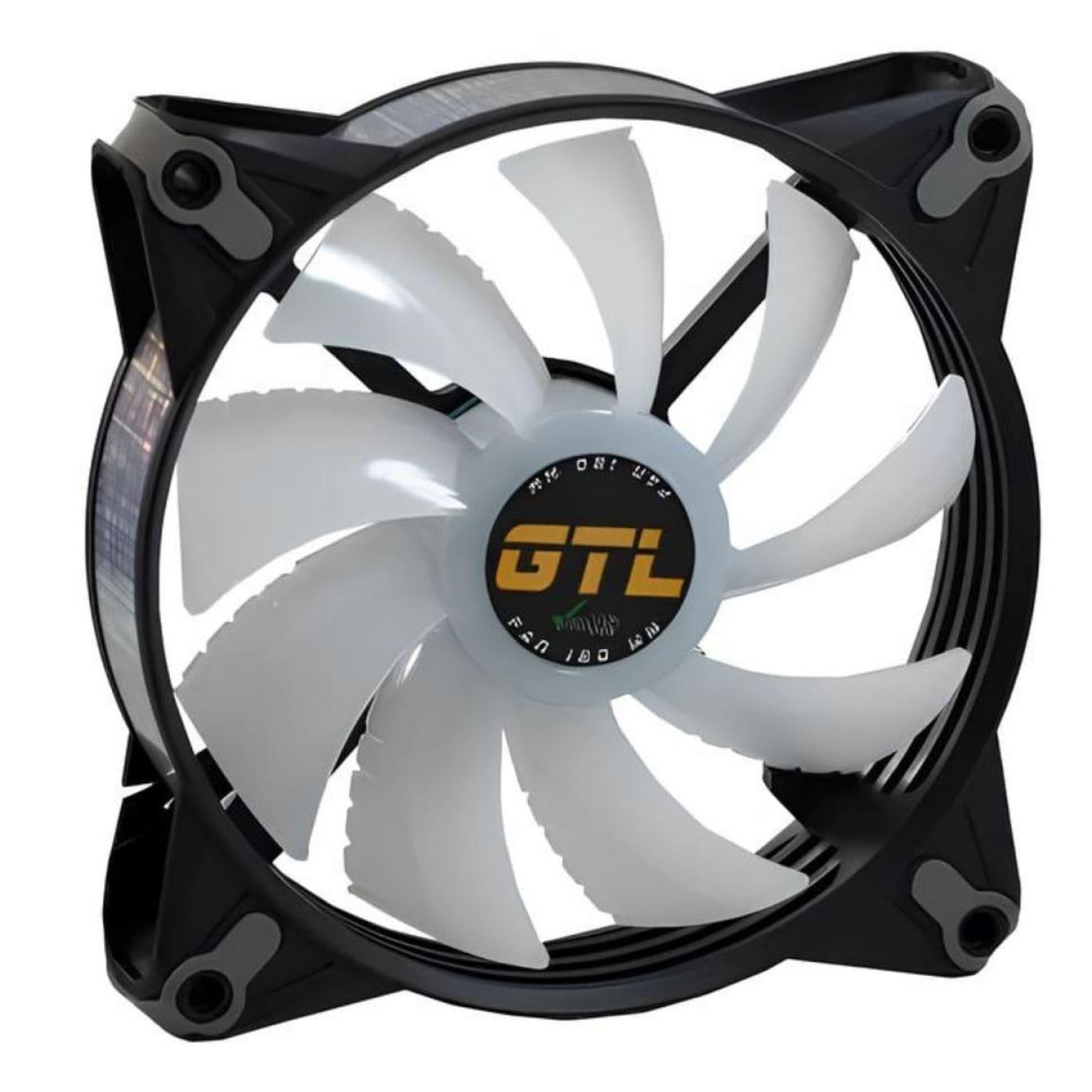Вентилятор GTL 120 мм Multicolor B1, Black/White (GTL-120LMCB1P ARGB)