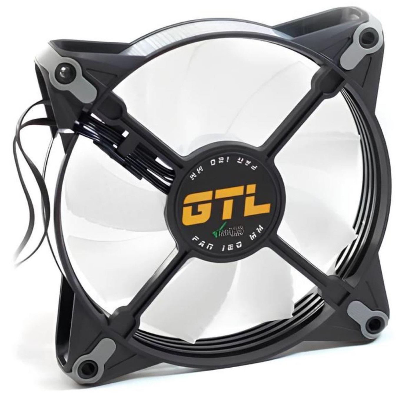 Вентилятор GTL 120 мм Multicolor B1, Black/White (GTL-120LMCB1P ARGB)