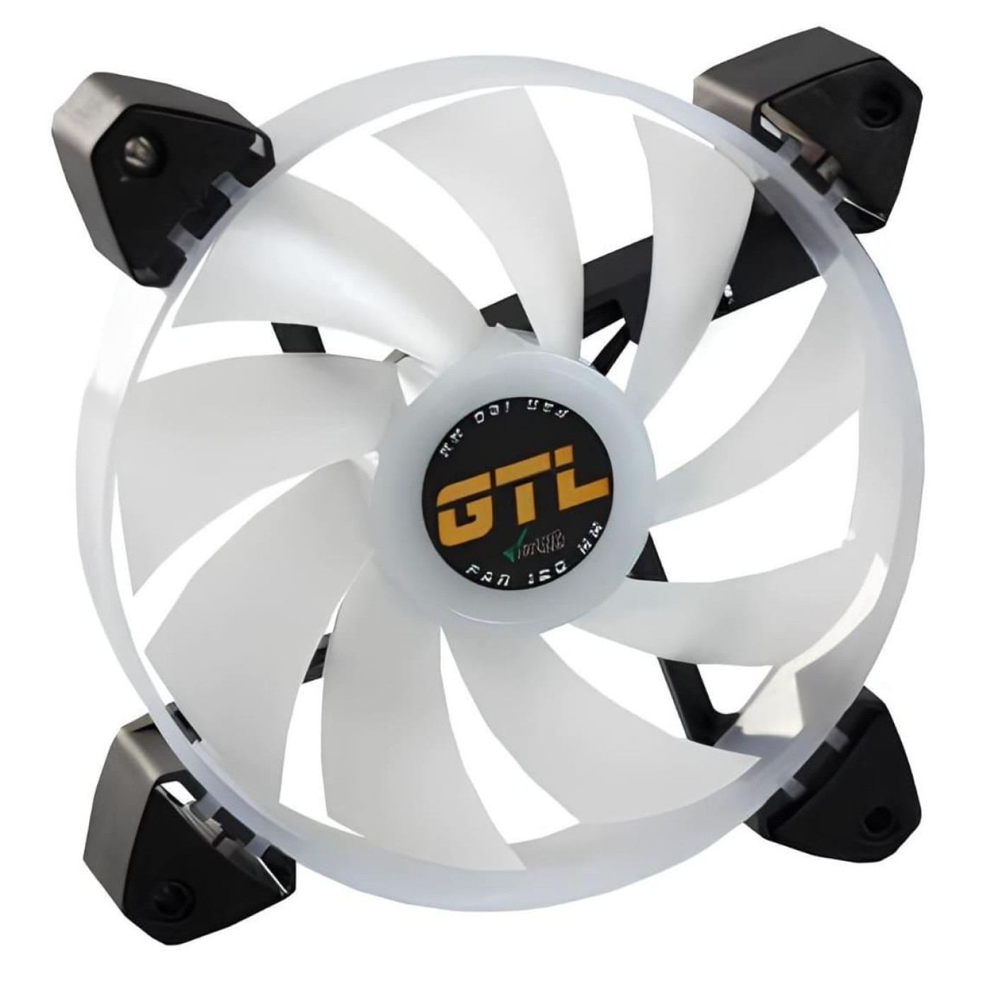 Вентилятор GTL 120 мм Multicolor B3, White/Black (GTL-120LMCB3P ARGB)