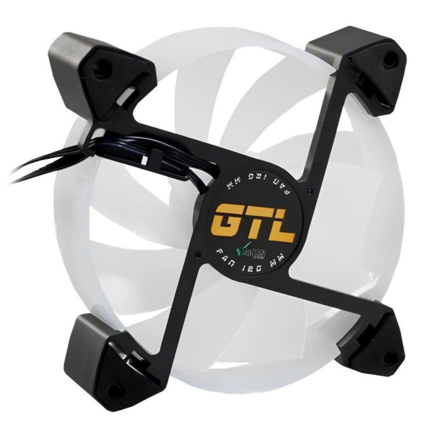 Вентилятор GTL 120 мм Multicolor B3, White/Black (GTL-120LMCB3P ARGB)