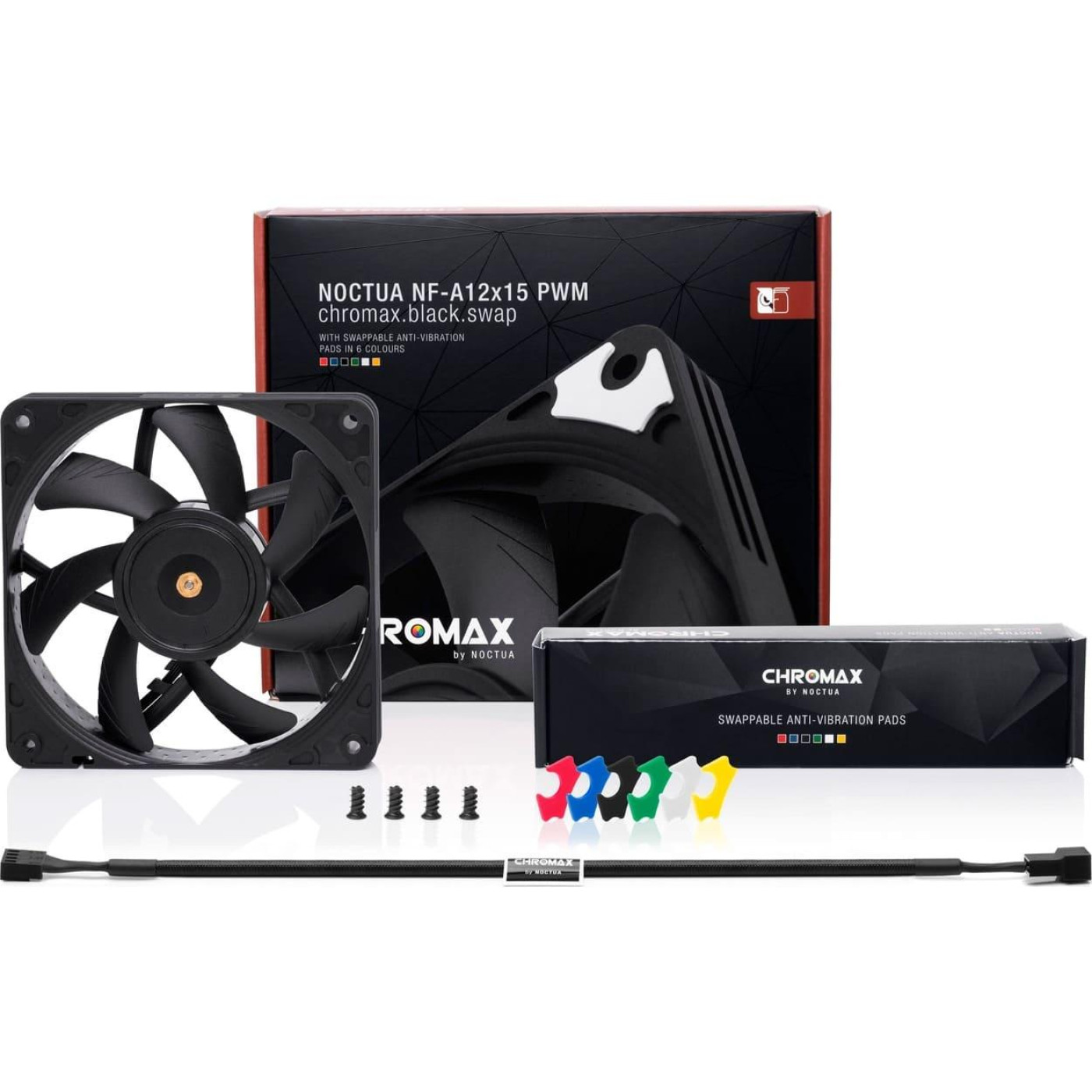 Вентилятор Noctua NF-A12x15 PWM Chromax (NF-A12x15 PWM CHROMAX. BLACK. SWAP)