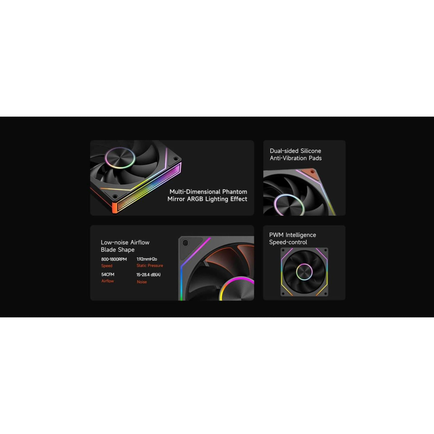 Вентилятор PCCOOLER FG120 ARGB BK (FIG120-BKAC112-GL)