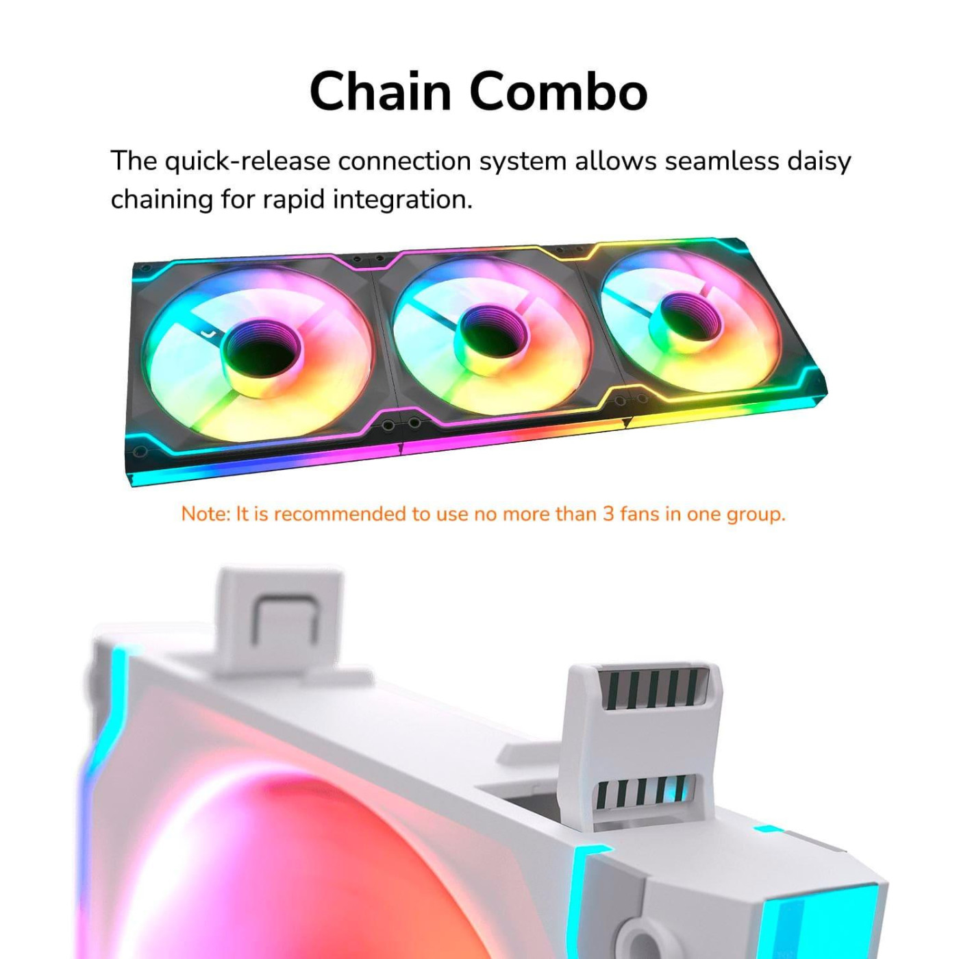 Вентилятор Cougar 140мм ARGB (SC140 ARGB (White))