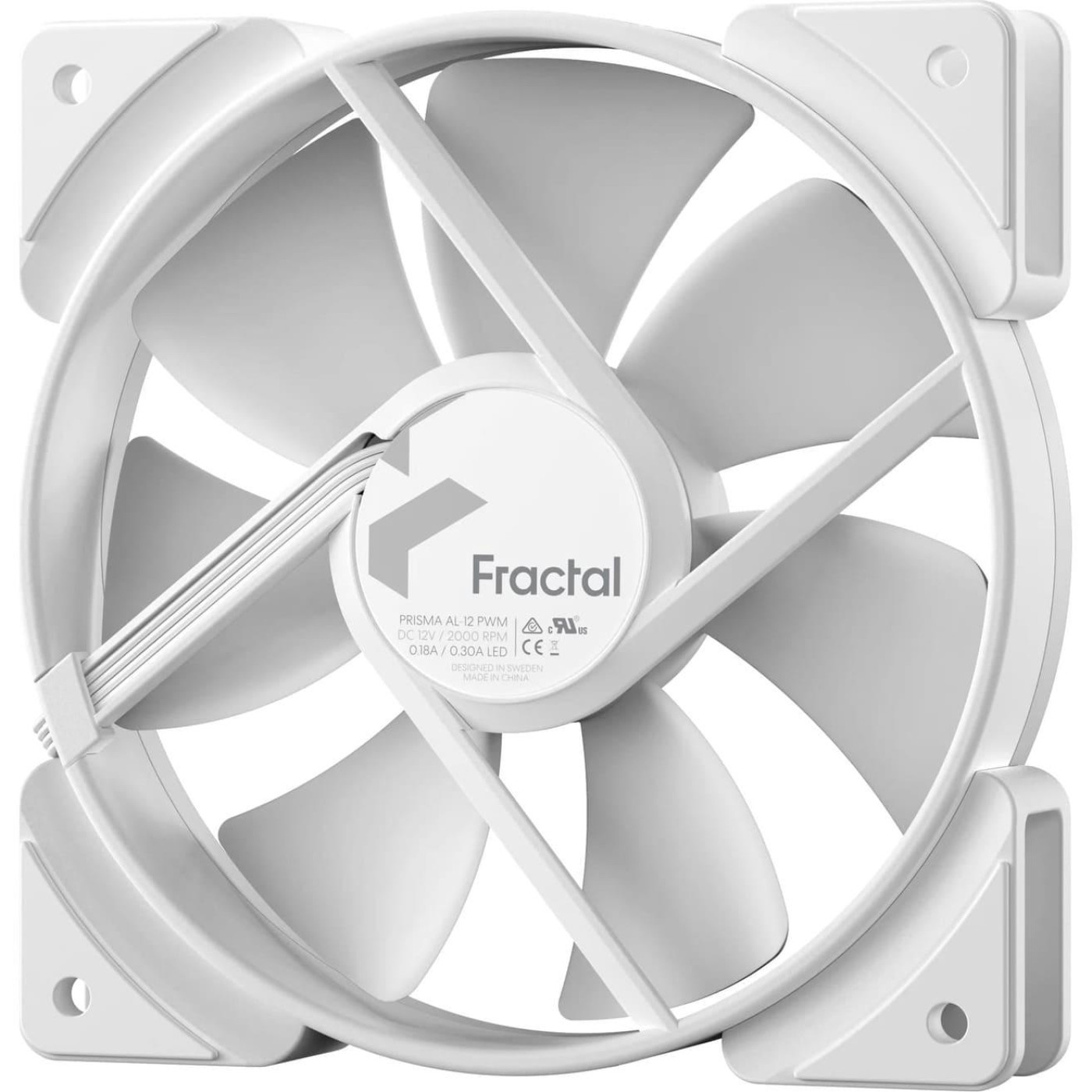 Вентилятор Fractal Design Prisma AL-12 PWM ARGB White (FD-FAN-PRI-AL12-PWM-WT)