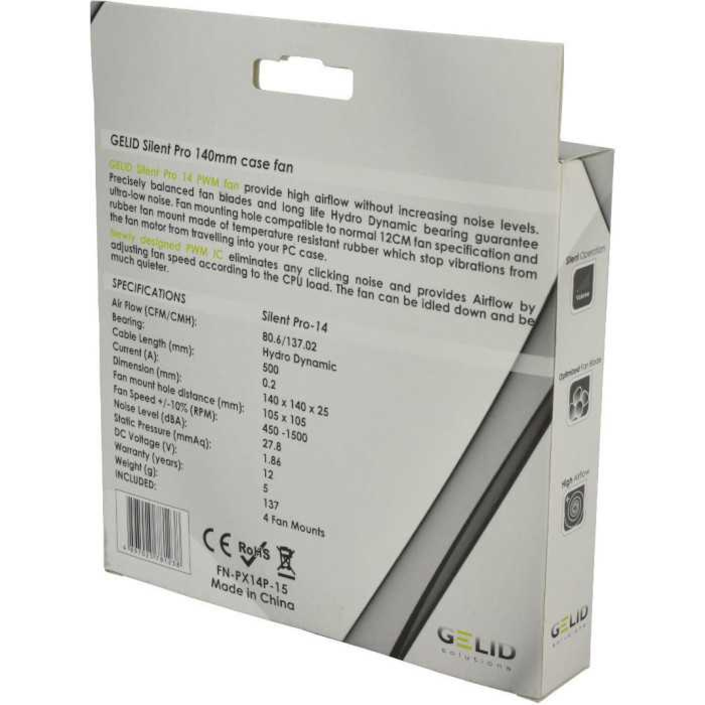 Вентилятор Gelid Solutions Silent PRO 14 (FN-PX14-P-15)