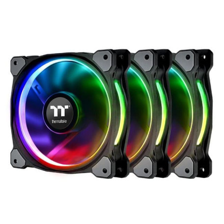 Вентилятор Thermaltake RGB Riing Plus 12 RGB Radiator Fan TT Premium Edition (комплект из 3-х) (CL-F053-PL12SW-A)