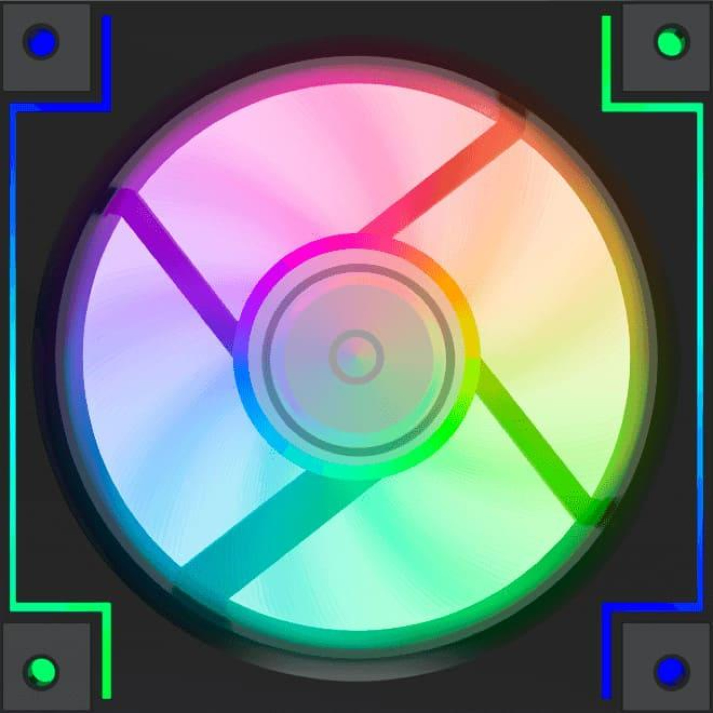 Комплект вентиляторів GameMax 3*120мм Black ARGB (RD300 BK)