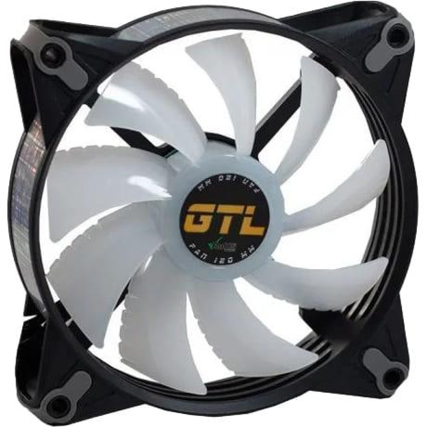 Вентилятор GTL 120 мм Multicolor B1, Black/White (GTL-120LMCB1P ARGB)