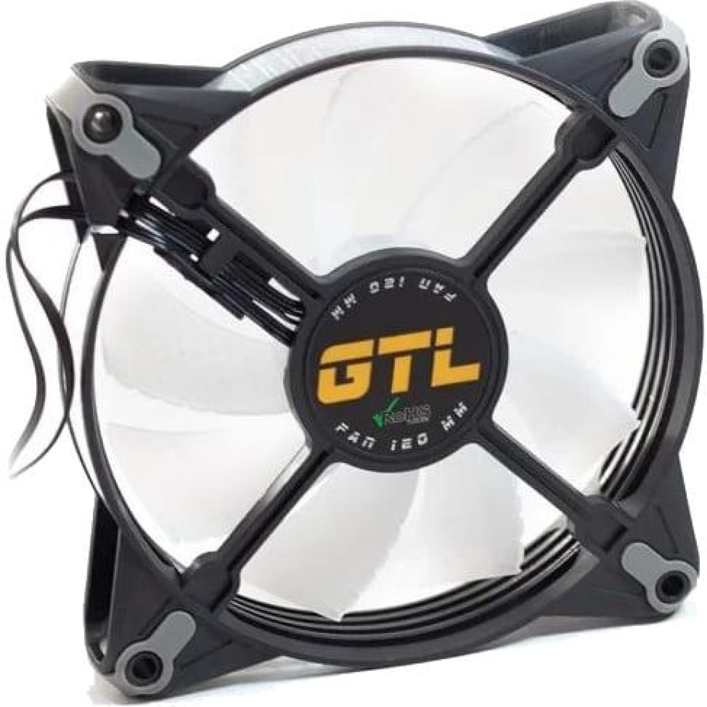 Вентилятор GTL 120 мм Multicolor B1, Black/White (GTL-120LMCB1P ARGB)