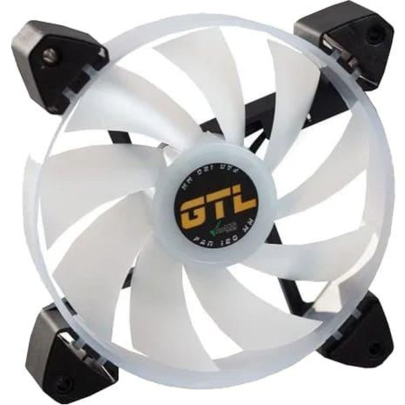 Вентилятор GTL 120 мм Multicolor B3, White/Black (GTL-120LMCB3P ARGB)