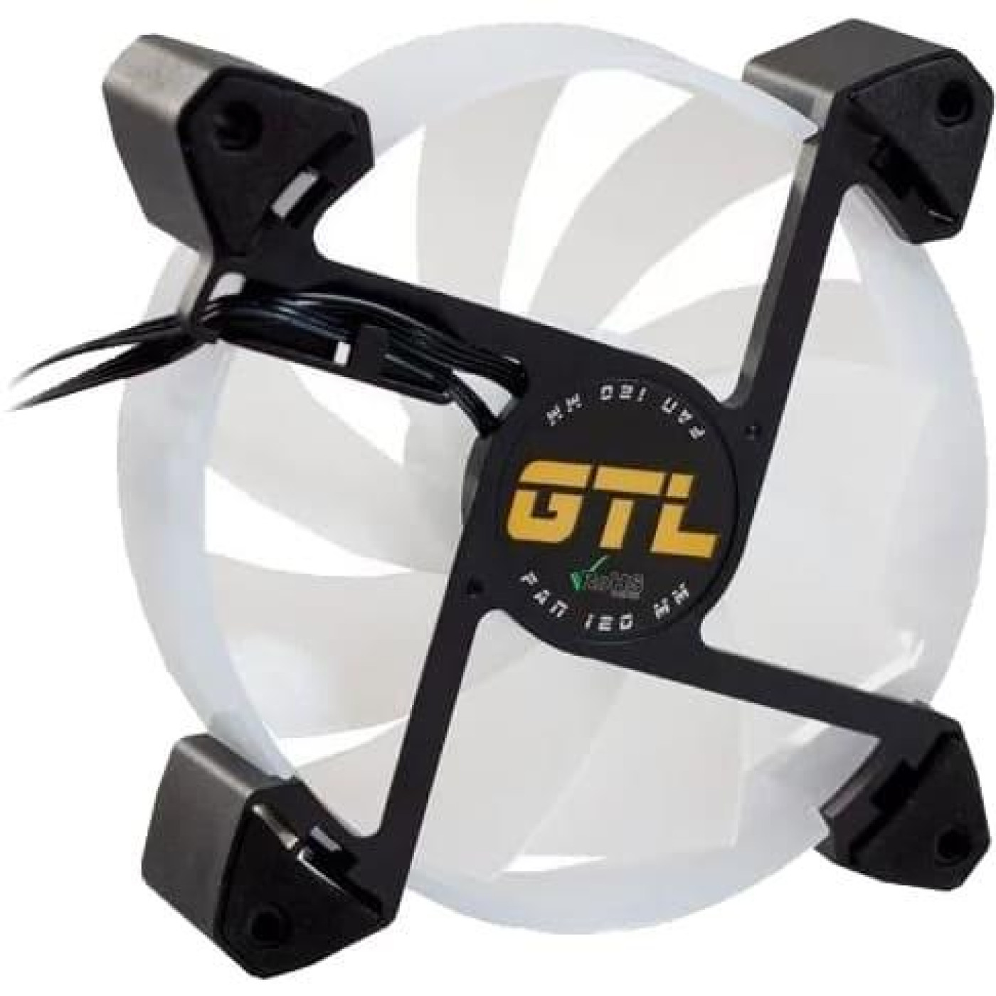 Вентилятор GTL 120 мм Multicolor B3, White/Black (GTL-120LMCB3P ARGB)