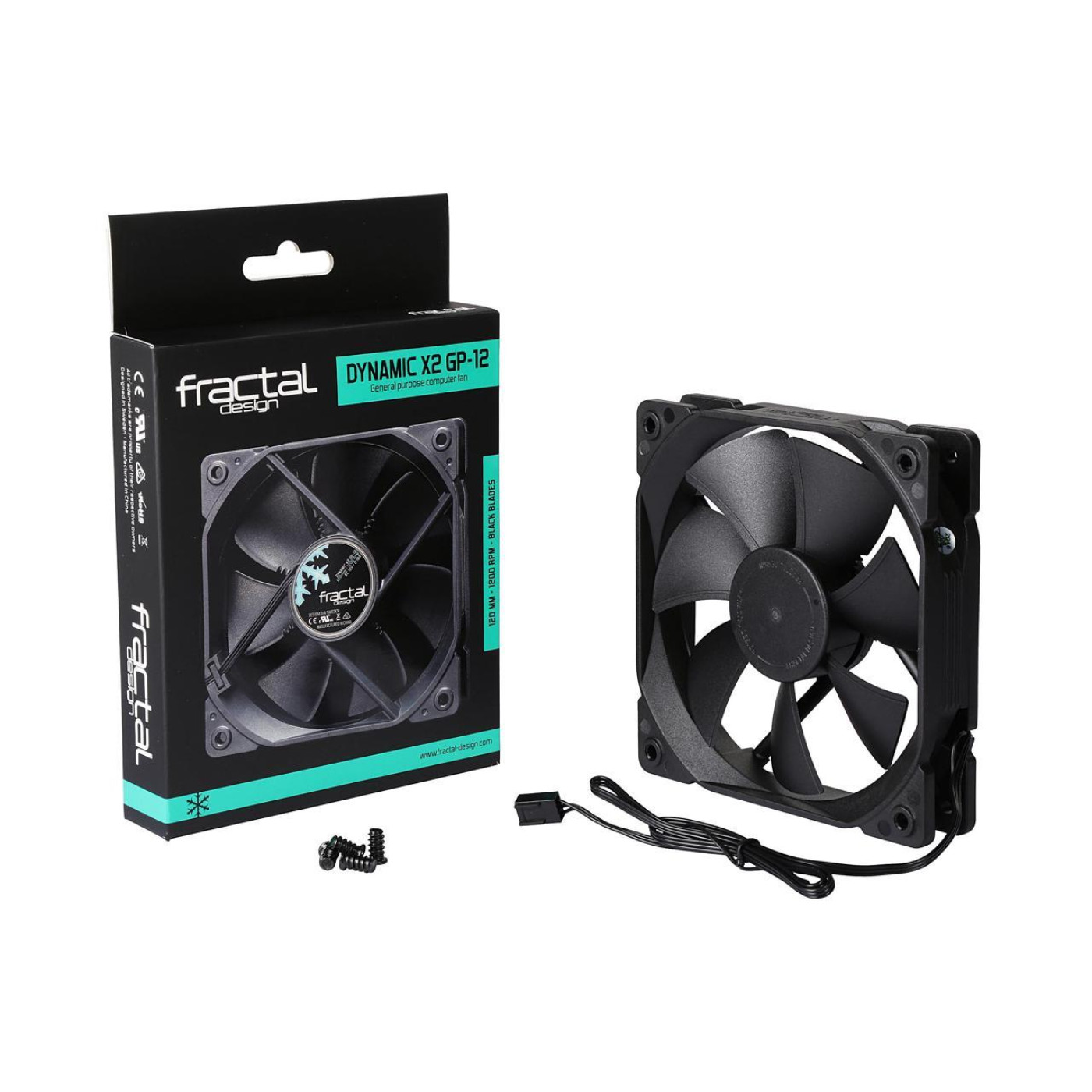 Вентилятор Fractal Design Dynamic X2 GP-12 OEM (FD-FAN-DYN-X2-GP12-PWM-BK) (FD-FAN-DYN-X2-GP12-PWM-BK)) Б/у